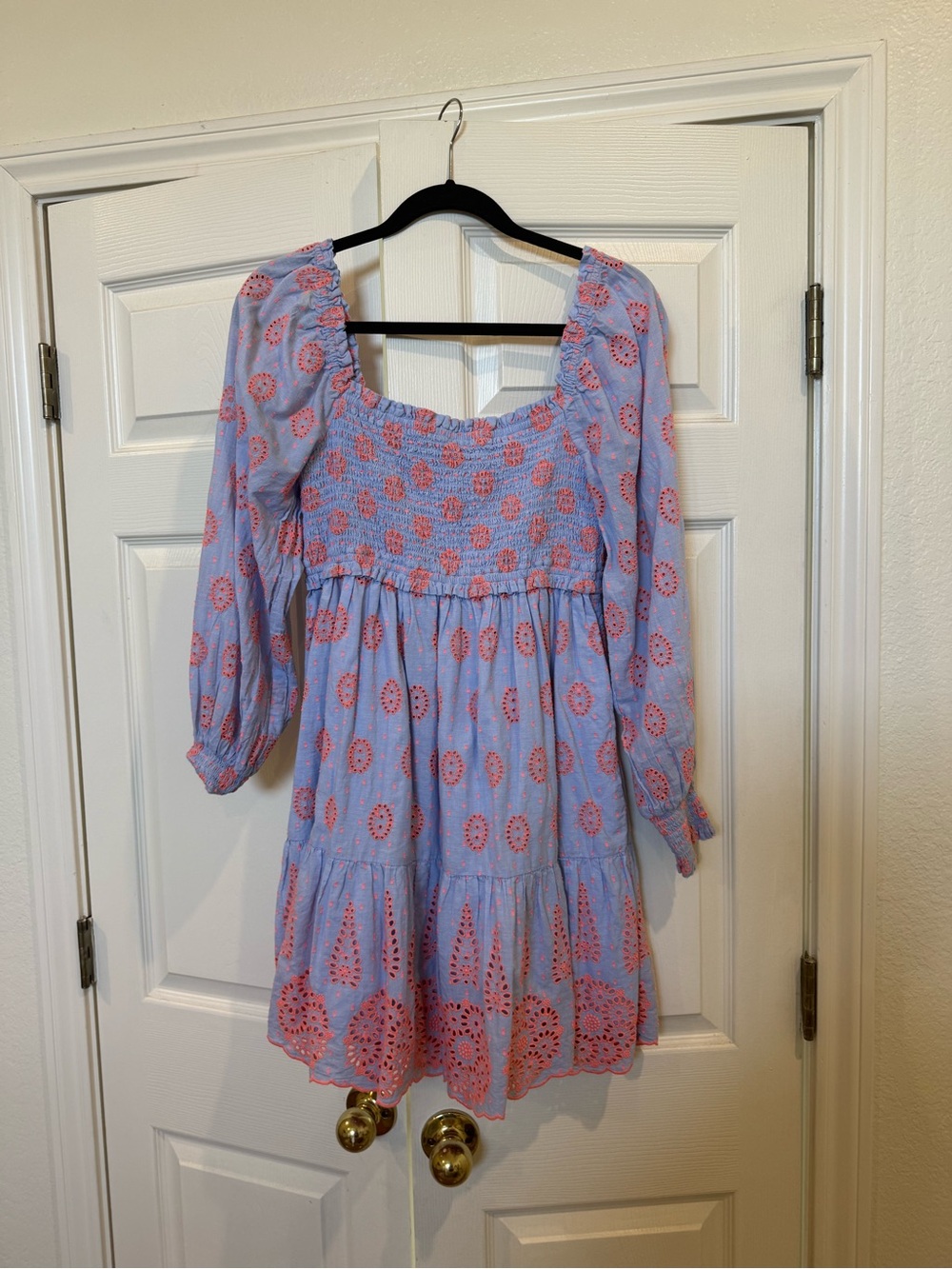Lilly Pulitzer Rainna smocked eyelet dress - size S
